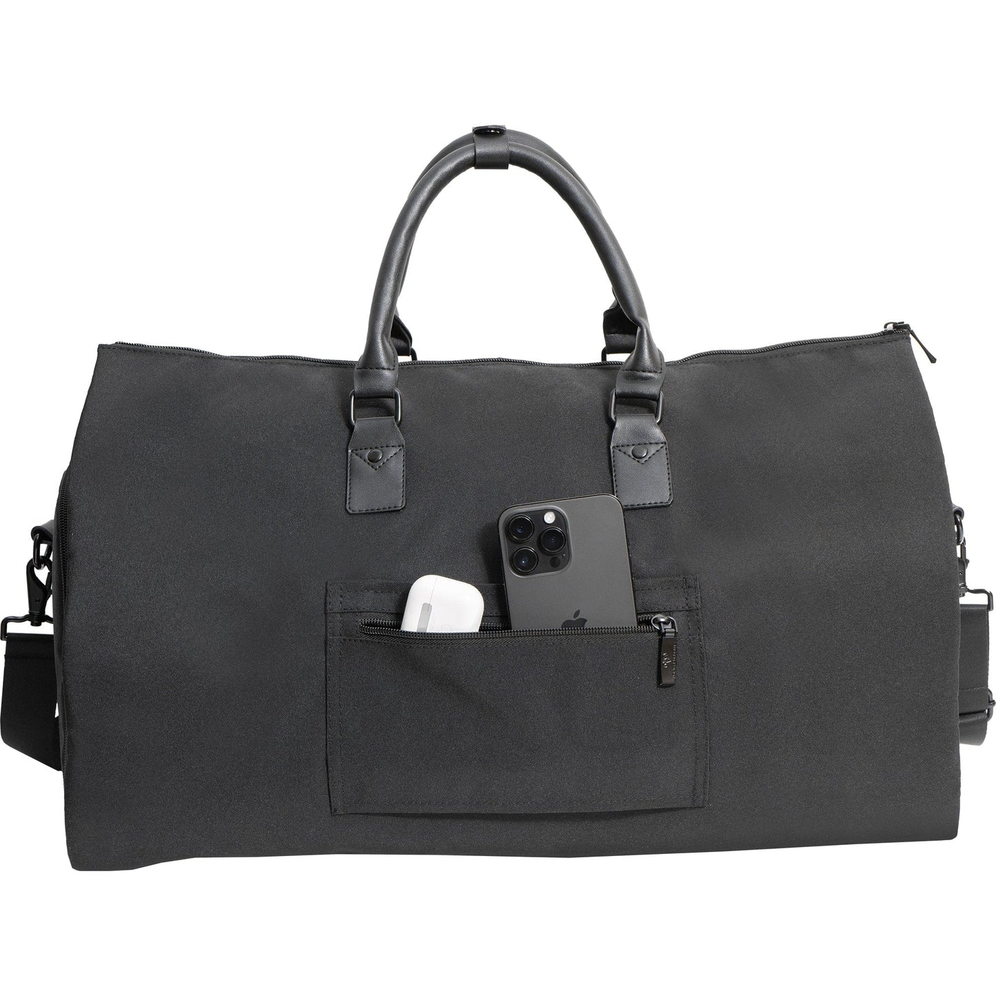 Jack Abrahams 20-In Twill Nylon Convertible Garment Bag Duffel