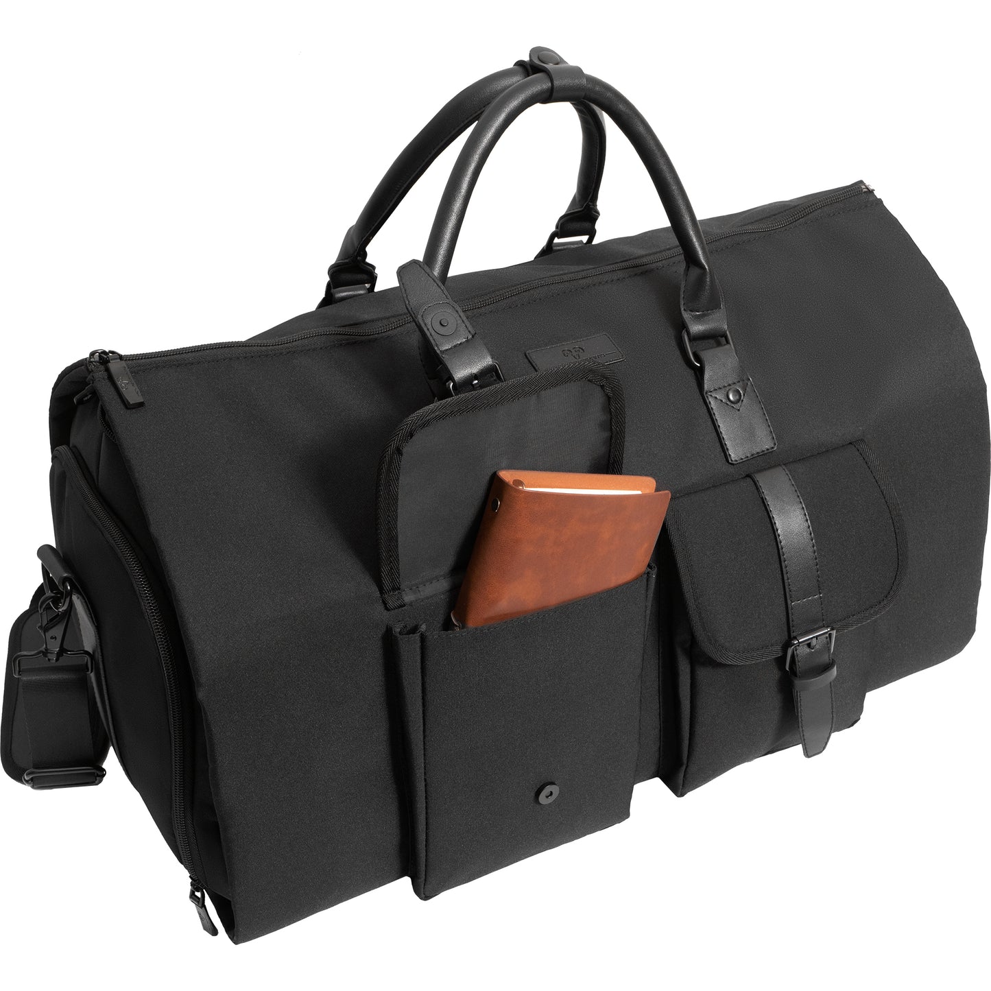 Jack Abrahams 20-In Twill Nylon Convertible Garment Bag Duffel