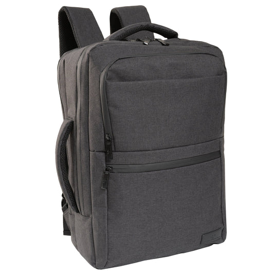 Jack Abrahams The Bristol Twill Nylon 19-In Convertible Travel Backpack