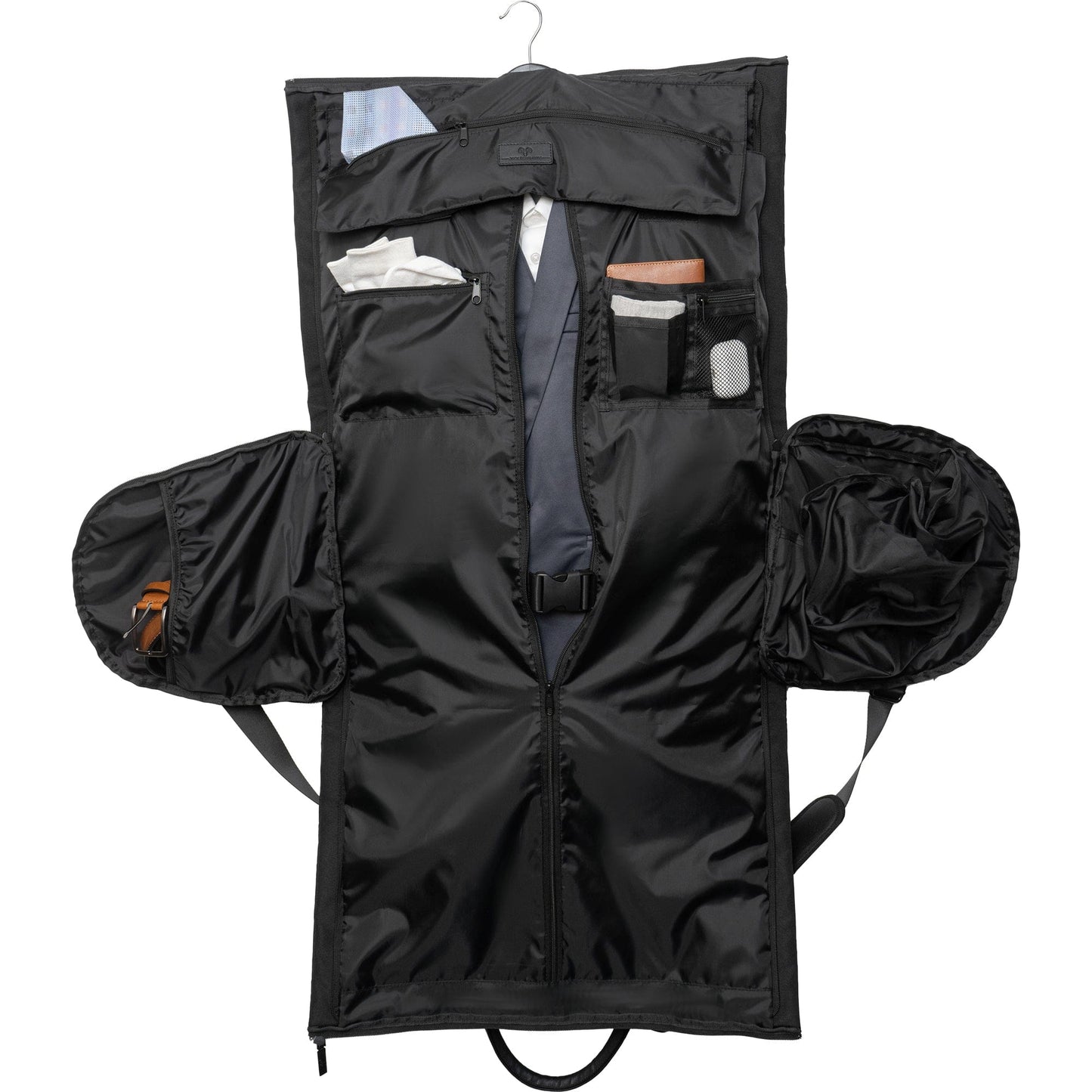 Jack Abrahams 20-In Twill Nylon Convertible Garment Bag Duffel