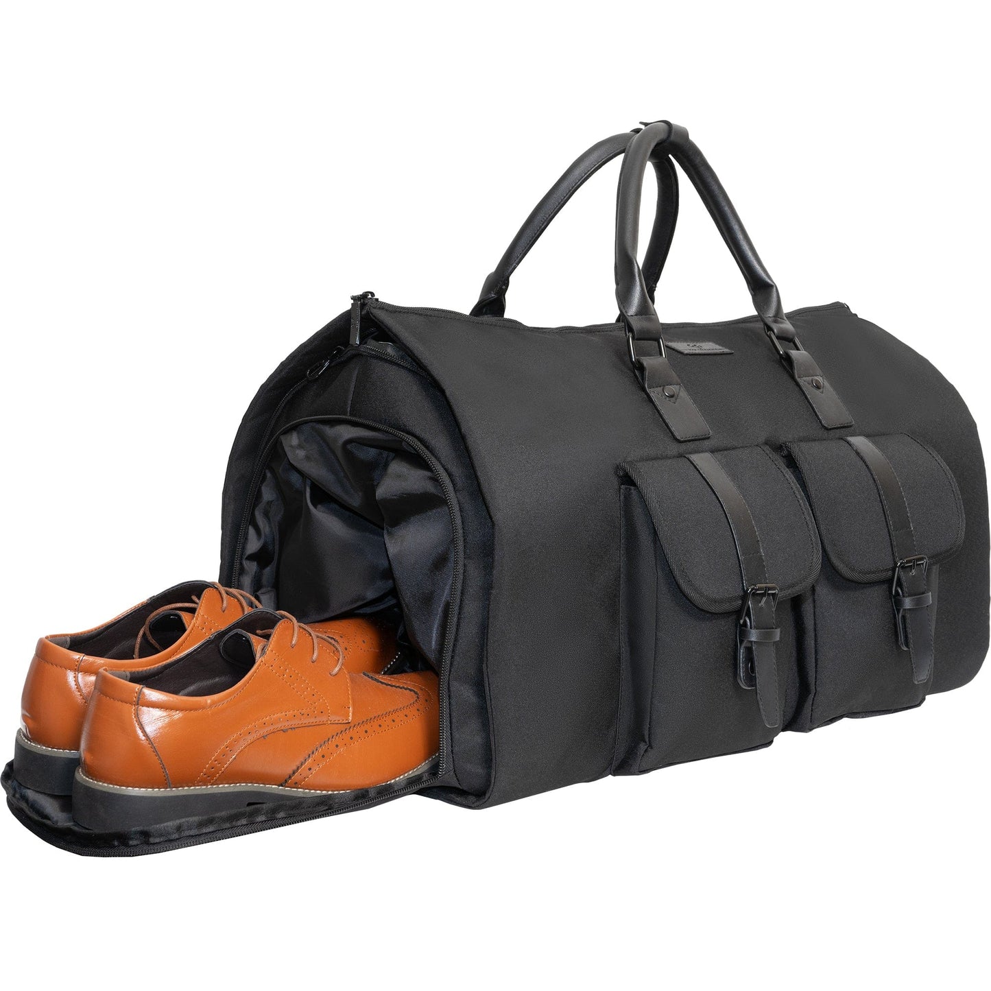 Jack Abrahams 20-In Twill Nylon Convertible Garment Bag Duffel