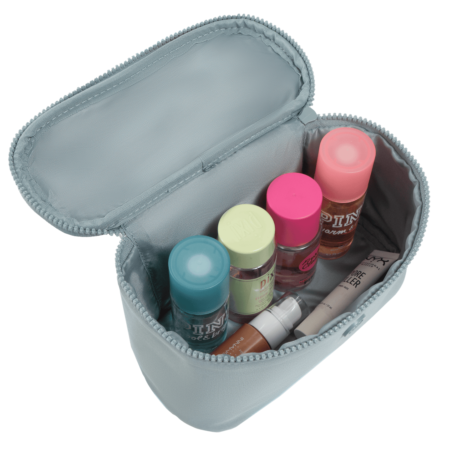 Joan & David Tonal Sport Nylon 4-Piece Clear Cosmetic Bag Set