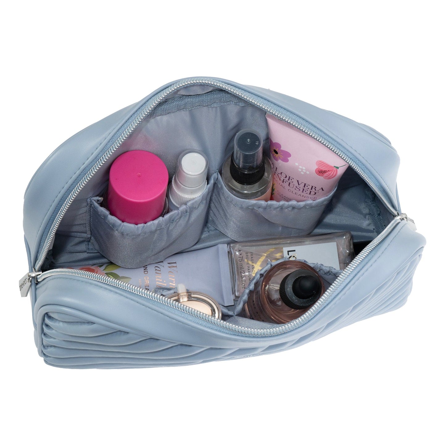 Joan & David The Diagonal Quilted Toiletry Case