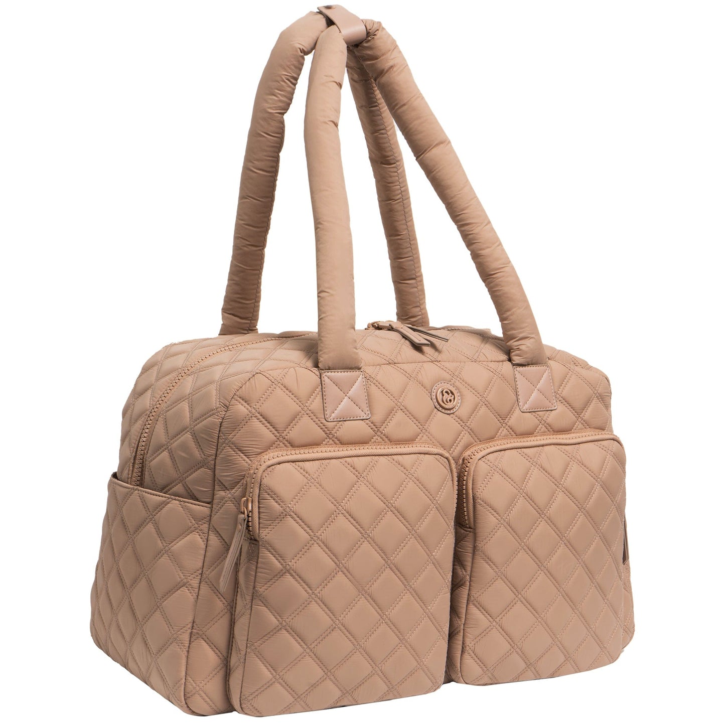 Joan & David Two Pocket Diamond Quilted 22 in. Duffel Bag